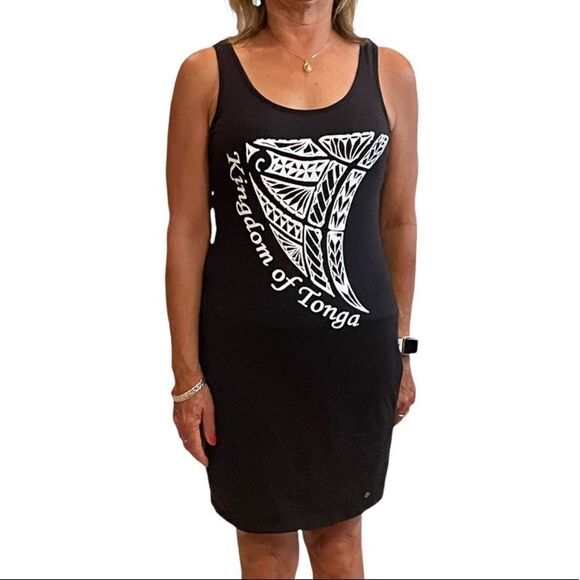 LITTLE BLACK DRESS FROM TONGA - Picture 1 of 5